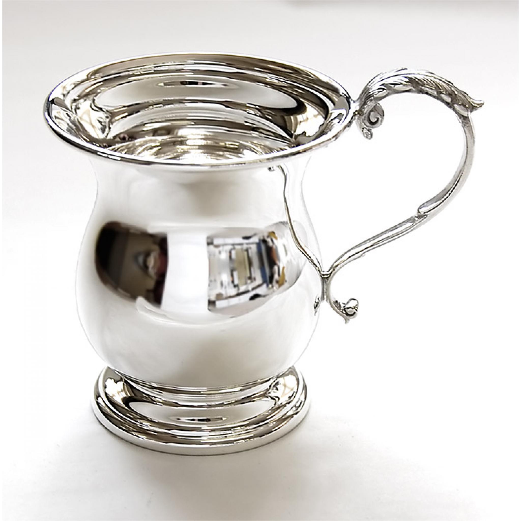 Large Sterling Silver Christening Cup