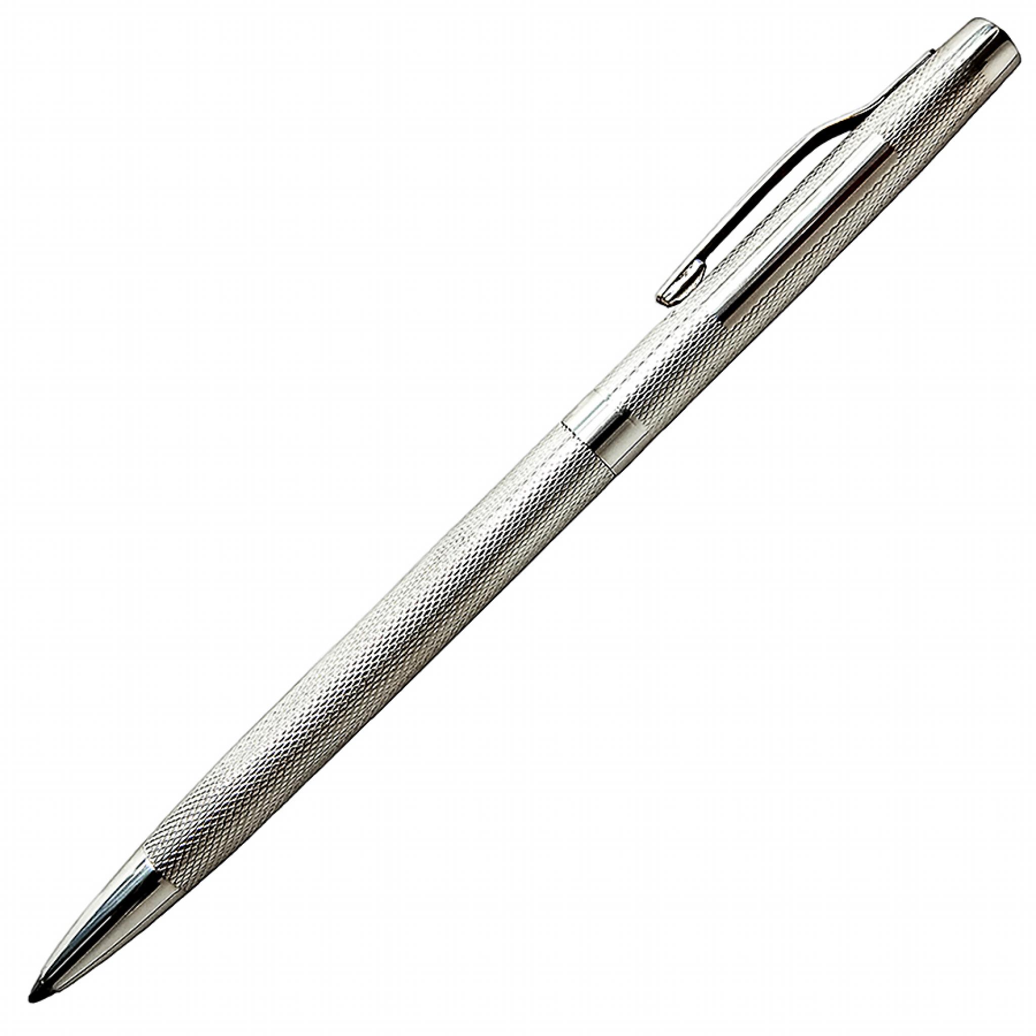 The William Manton Sterling Silver twist action biro, plain or engine ...