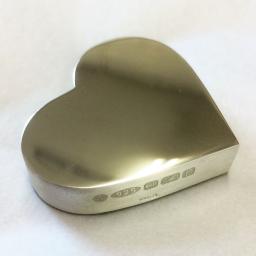 Sterling Silver Heart Paperweight