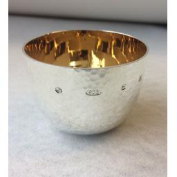 Sterling Silver Hammered Finishing Tumbler Cup