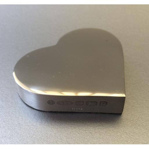 Sterling Silver Heart Paperweight