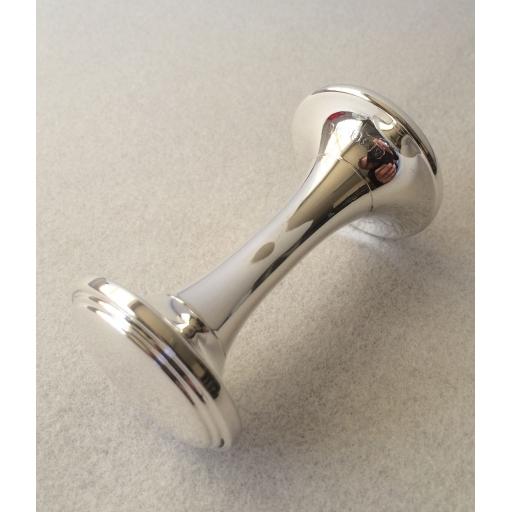 Sterling Silver Solar Baby Rattle.