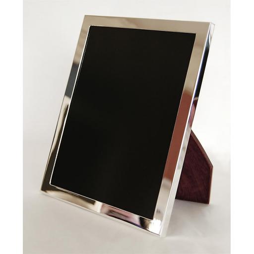 Plain Sterling Silver Heavy Weight ½" Border Photo Frame.