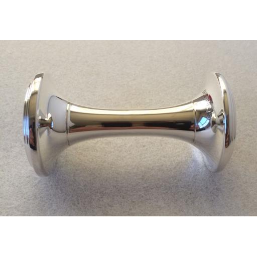 Sterling Silver Solar Baby Rattle.